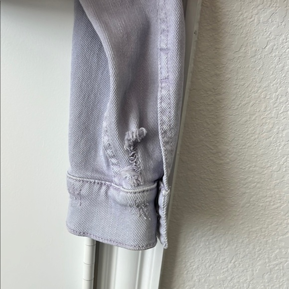 (Up)Cycled Graphic Denim Jacket - Light Purple - Picture 4 of 8